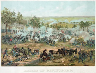 Battle of Gettysburg, pub. 1898